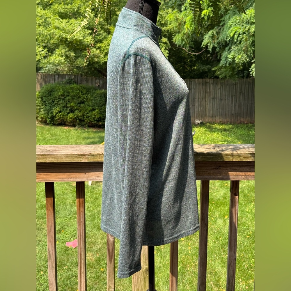 Under Armour Threadborne Teal Herringbone Quarter-Zip EUC Medium - Picture 5 of 8